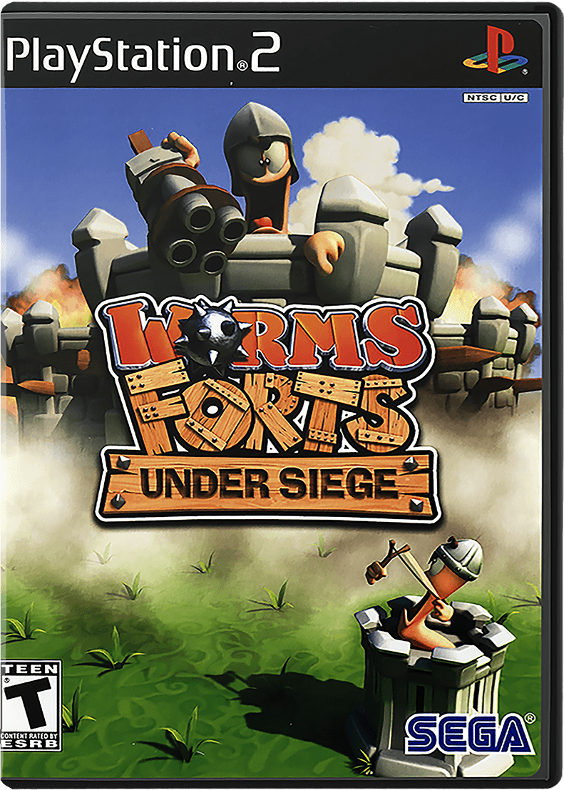 Worms Forts Under Siege box art for Playstation 2